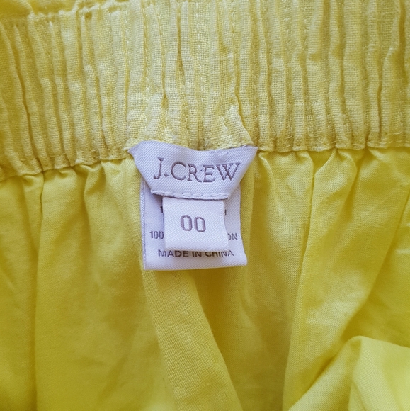 J.CREW Yellow Linen Short Skirt - Picture 6 of 8